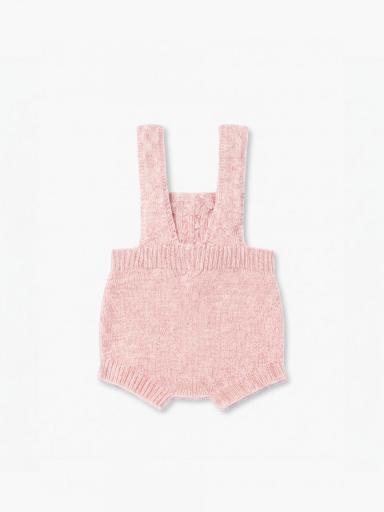 Ranita/peto de tirantes tejido en lana merino rosa [1]