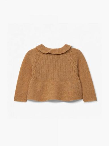 Jersey de punto de mezcla de lana y cachemir camel SERENITY [0]
