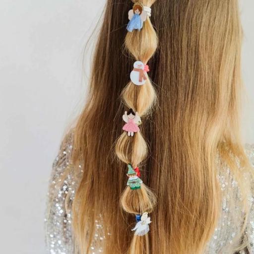 Coleteros para el pelo con adorables personajes navideños [1]