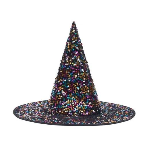 Sombrero de bruja con lentejuelas deslumbrantes [0]
