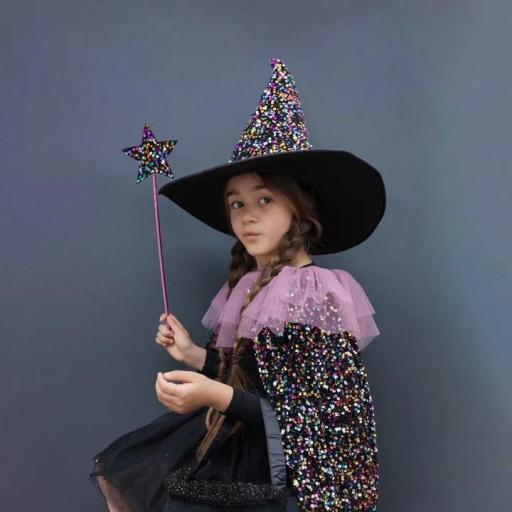 Sombrero de bruja con lentejuelas deslumbrantes [1]