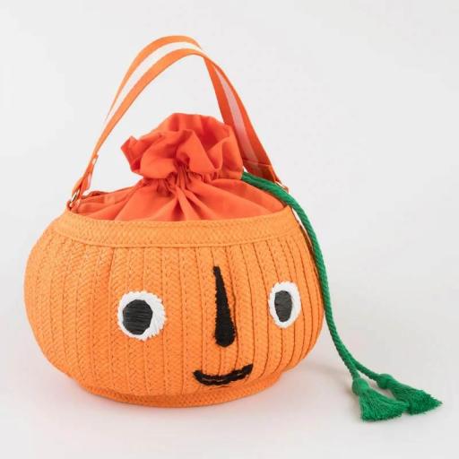 Cesta de Halloween calabaza