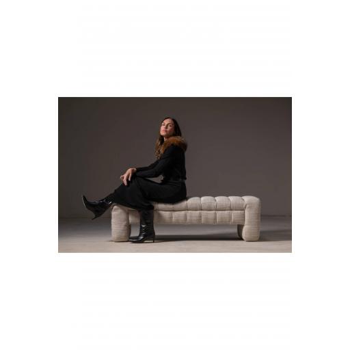 Falda larga jogger cashmere ébano [3]