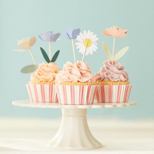 Kit de cupcakes de jardín de flores [0]