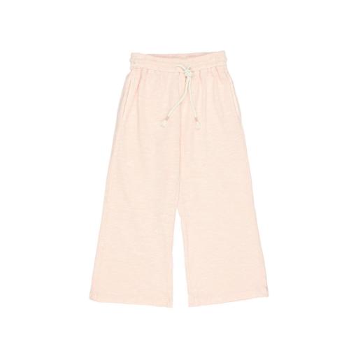 Pantalón jersey largo algodón rosa claro [0]