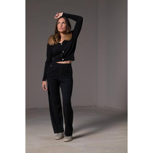 Cardigan joya cashmere ébano