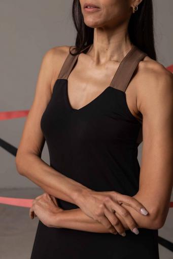 Vestido Juliette negro-bronce [4]