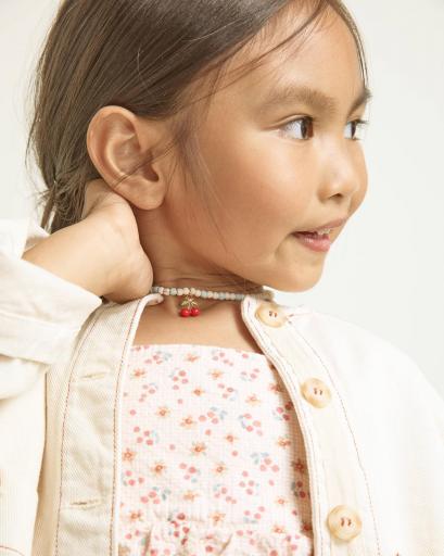 Vestido en seersucker de algodón con estampado picnic [1]