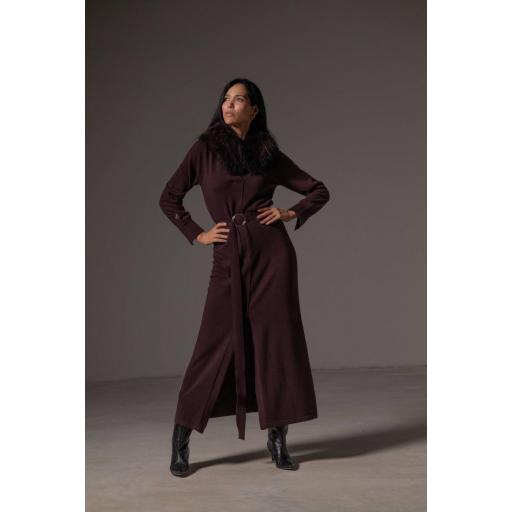 Vestido camisero cashmere grape [0]