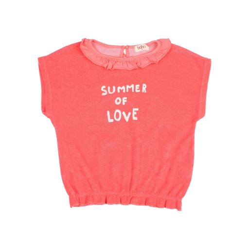 Camiseta Terry coral