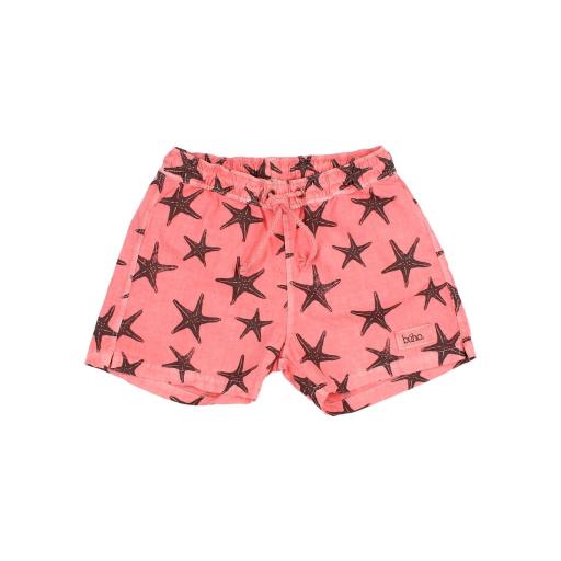 Bañador estampado estrellas de mar color soft coral