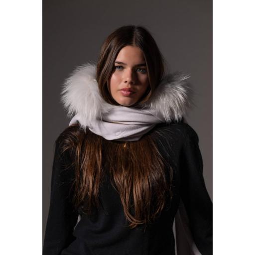 Pashmina capucha cashmere snowflake [0]