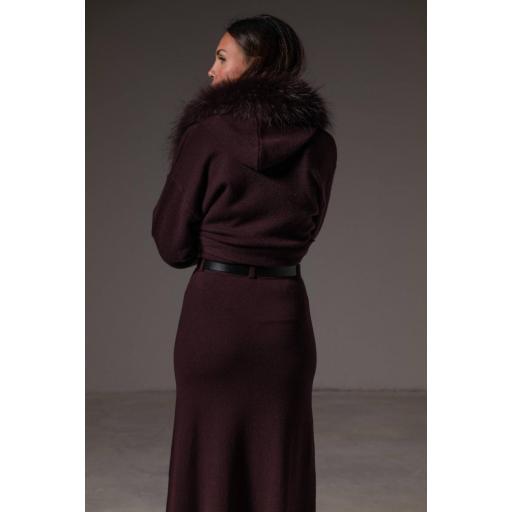 Midi cardigan cashmere grape [1]