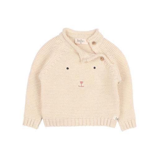 Jersey Teddy de tricot colo beige