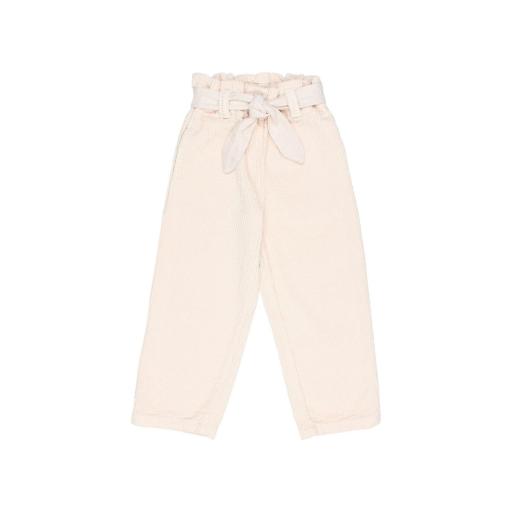 Pantalón girly pana cream pink