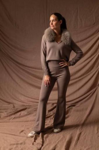 Jersey pico cashmere dark nude [0]