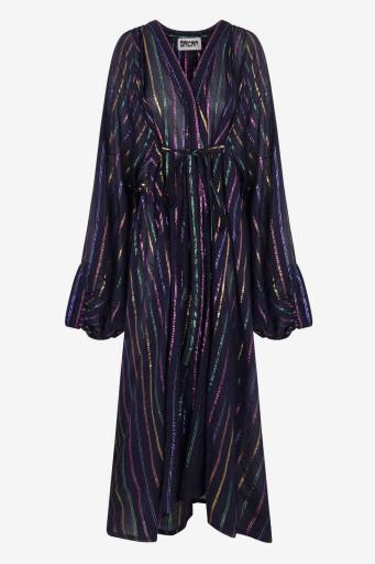 Vestido hydra negro lurex