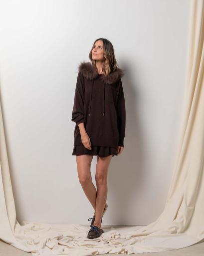 Jersey over bolsillo cashmere chocolate brown [2]