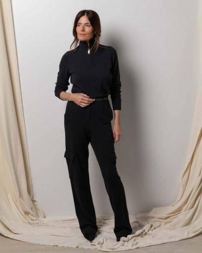 Pantalones negros cashmere SIN BOLSILLOS [2]