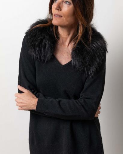 Jersey pico cashmere negro [0]