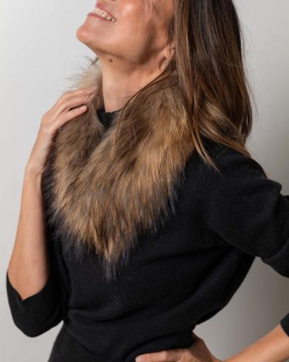 Cuello magnético piel natural  [2]