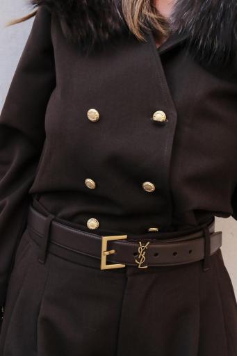 Traje tailored suite chocolate brown [3]