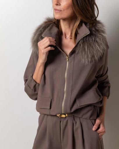 Traje Bomber&Clemence suit dark mink [4]