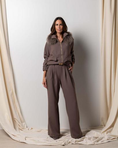 Traje Bomber&Clemence suit dark mink [1]