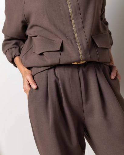 Traje Bomber&Clemence suit dark mink [2]