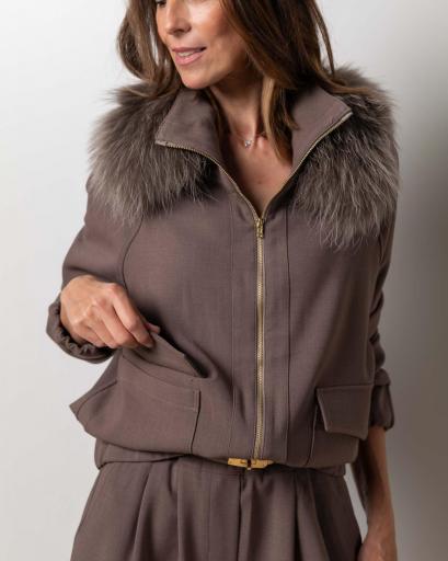 Traje Bomber&Clemence suit dark mink [3]