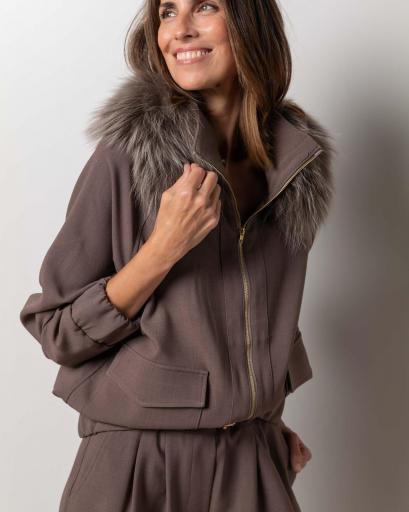 Traje Bomber&Clemence suit dark mink [0]