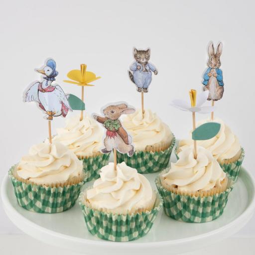 Kit cupcake Peter Rabbit  en el jardín