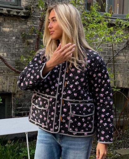 Chaqueta Adriane flores [0]