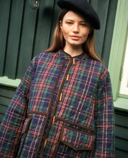 Chaqueta Adriane cuadros escoceses [1]