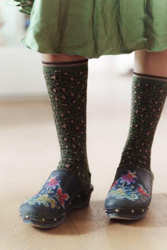 Calcetines leopardo verde [2]