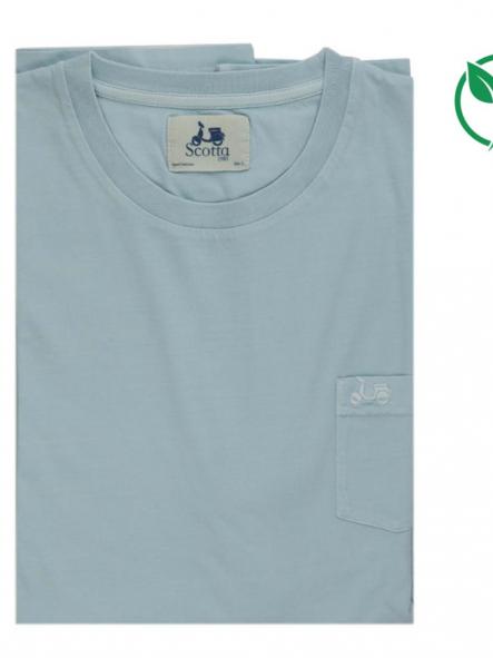Camiseta algodón orgánico verde pastel