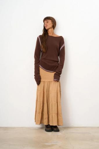 Falda larga Roma camel [1]