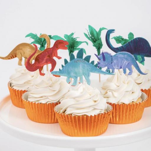 Cupcake kit dinosaurio