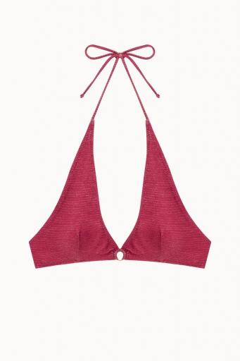 Top bikini halter con aro dorado Gloss y braguita clásica normal [0]