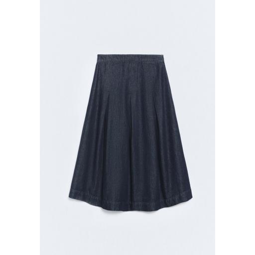 Falda midi denim azul Phoenix [3]