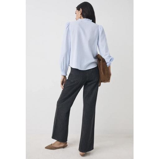 Camisa volantes azul Emiliana [3]