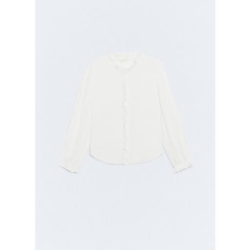 Camisa volantes blanca Emiliana