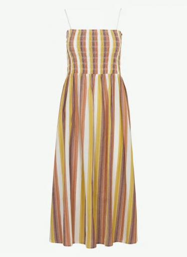 Vestido midi de rayas Ronita Biga [0]