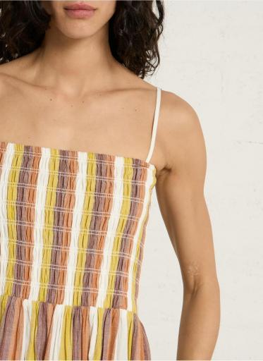 Vestido midi de rayas Ronita Biga [1]