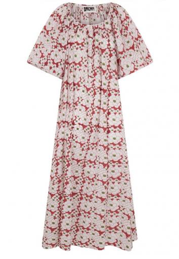 Vestido balloon flores rojas [0]