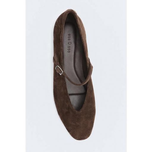 Bailarina serraje chocolate suede [1]
