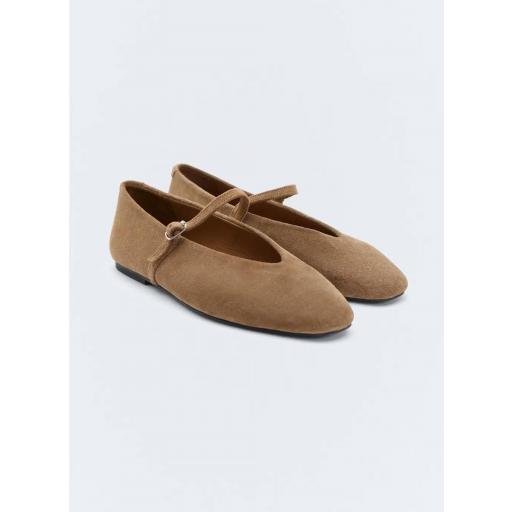 Bailarina serraje beige suede [1]