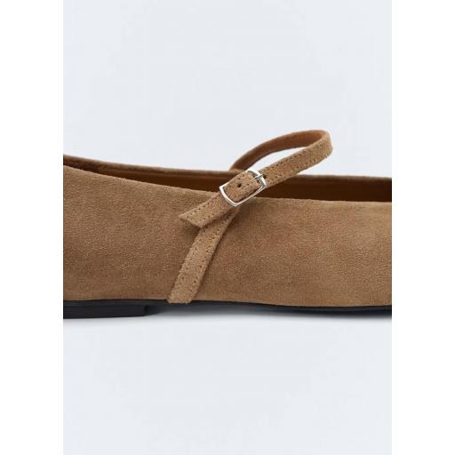Bailarina serraje beige suede [2]