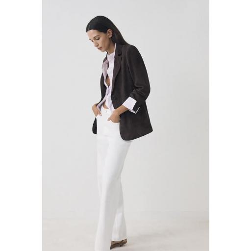 Blazer piel serraje marrón Birkin [2]