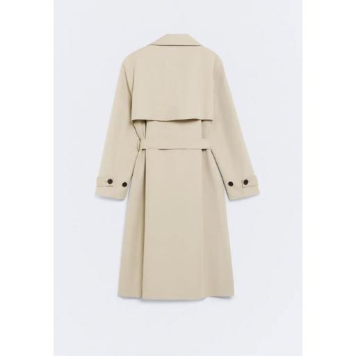 Gabardina larga algodón beige Holmes [3]